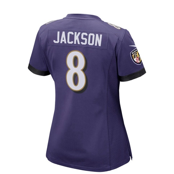 Nike Baltimore Ravens Lamar Jackson Jersey, Women Size S - Purple On Field New - Picture 3 of 7